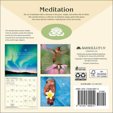 Load image into Gallery viewer, Amber Lotus Meditation 2026 7 x 7 Mini Calendar
