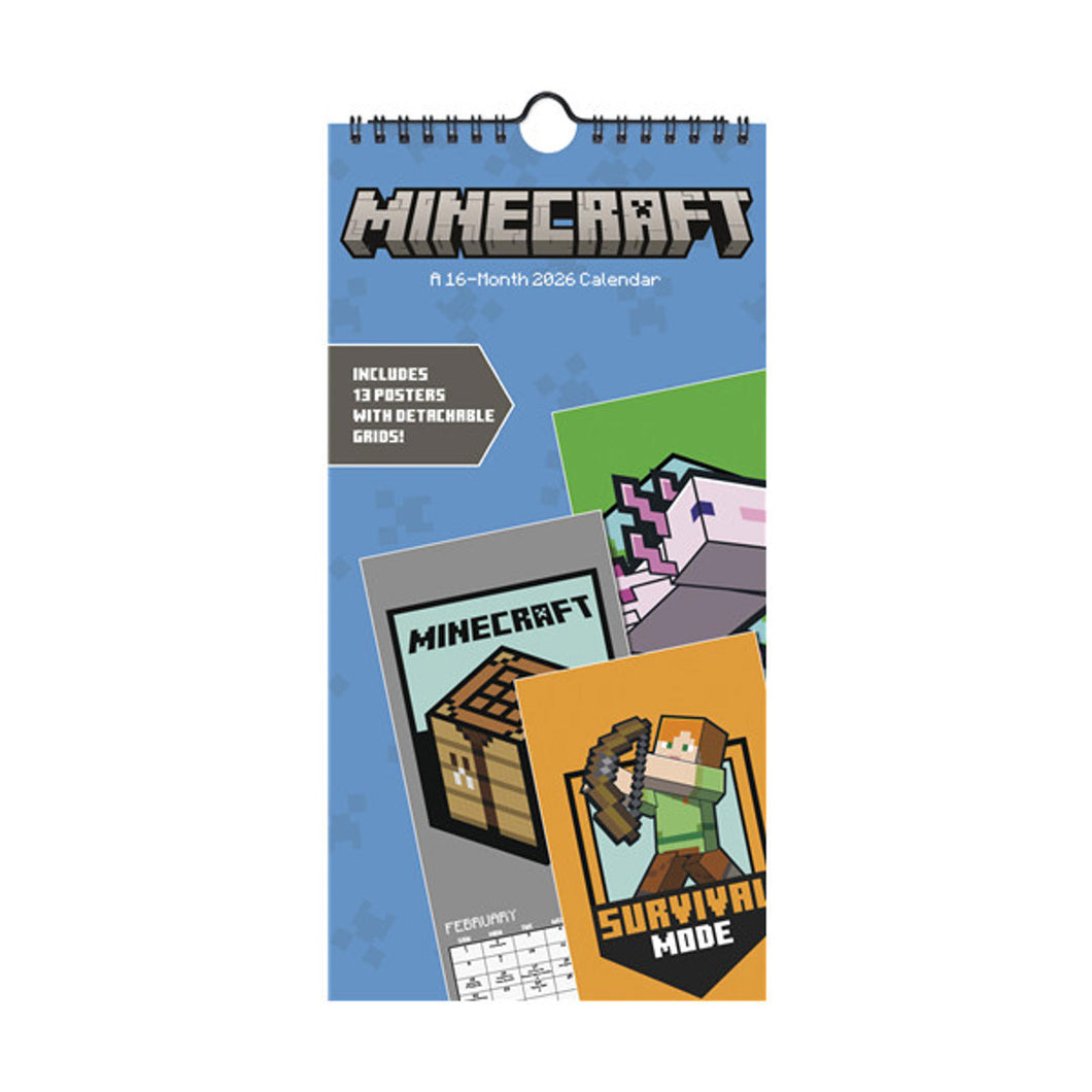 Trends International Minecraft 2026 Mini Poster Calendar