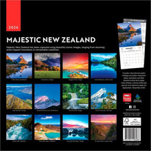 Load image into Gallery viewer, Browntrout Majestic New Zealand 2026 12 x 12 Wall Calendar
