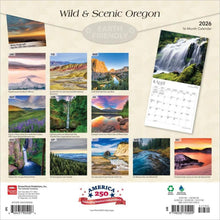 Load image into Gallery viewer, Browntrout Oregon Wild &amp; Scenic 2026 12 x 12 Wall Calendar
