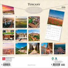 Load image into Gallery viewer, Browntrout Tuscany 2026 12 x 12 Wall Calendar
