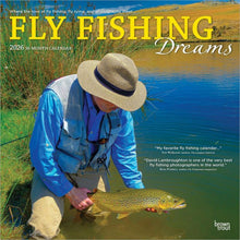 Load image into Gallery viewer, Browntrout Fly Fishing Dreams OFFICIAL 2026 12 x 12 Wall Calendar
