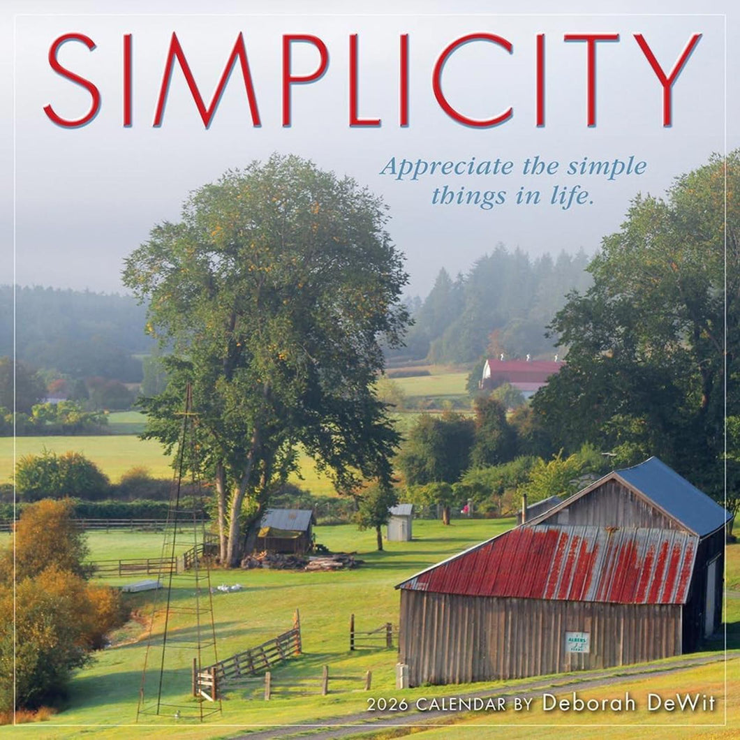Sellers Publishing Simplicity 2026 7 x 7 Mini Calendar