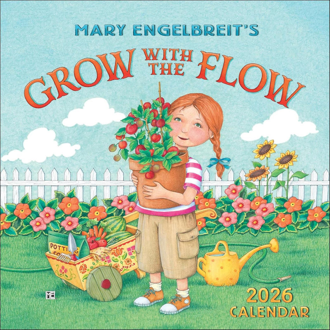 Andrews McMeel Mary Engelbreit's Grow with the Flow 2026 7 x 7 Mini Calendar