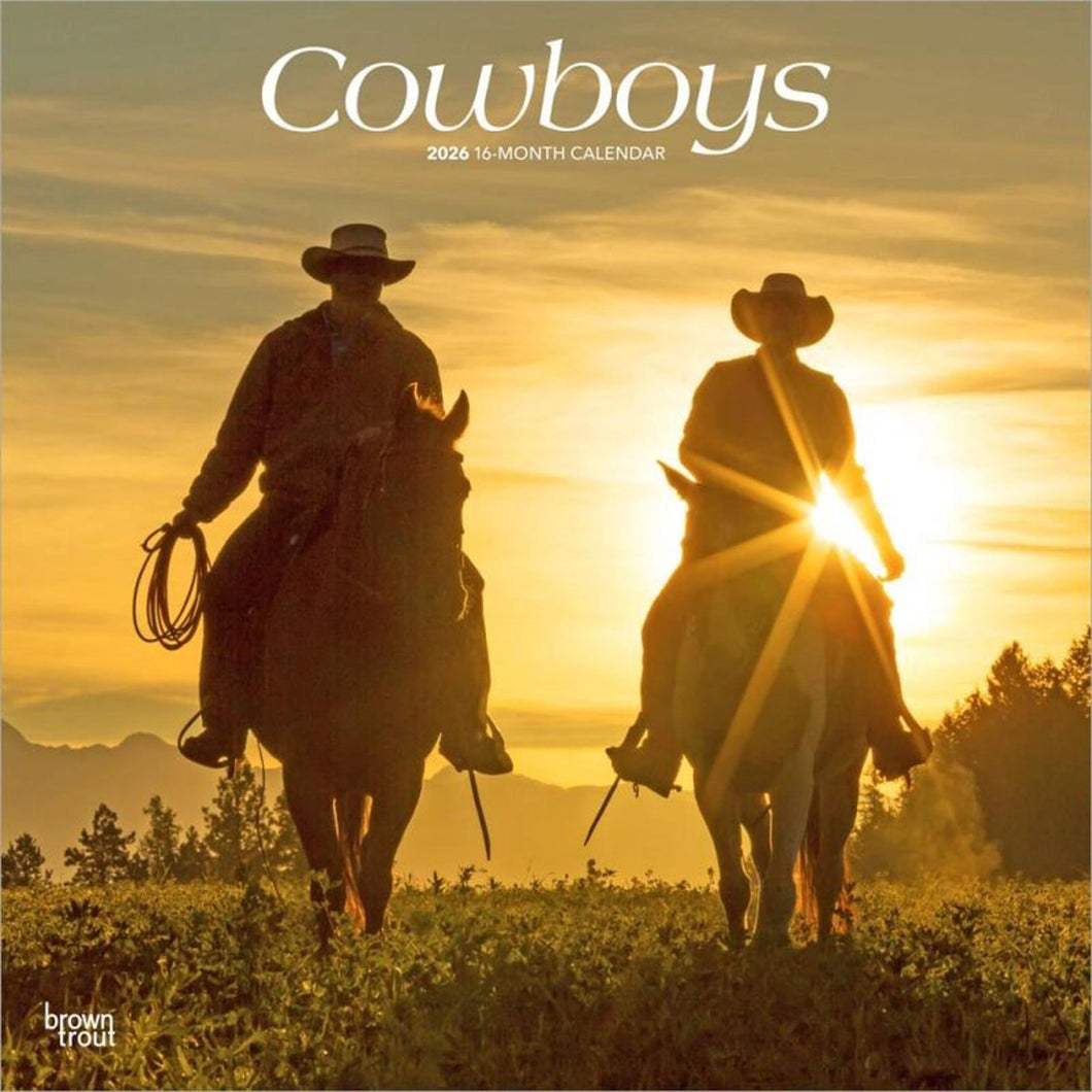 Browntrout Cowboys 2026 12 x 12 Wall Calendar