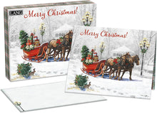 Load image into Gallery viewer, Lang Sleigh Bells Ring Boxed Christmas Cards 18ct
