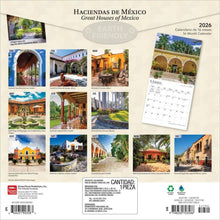 Load image into Gallery viewer, Browntrout Haciendas de Mexico 2026 12 x 12 Wall Calendar
