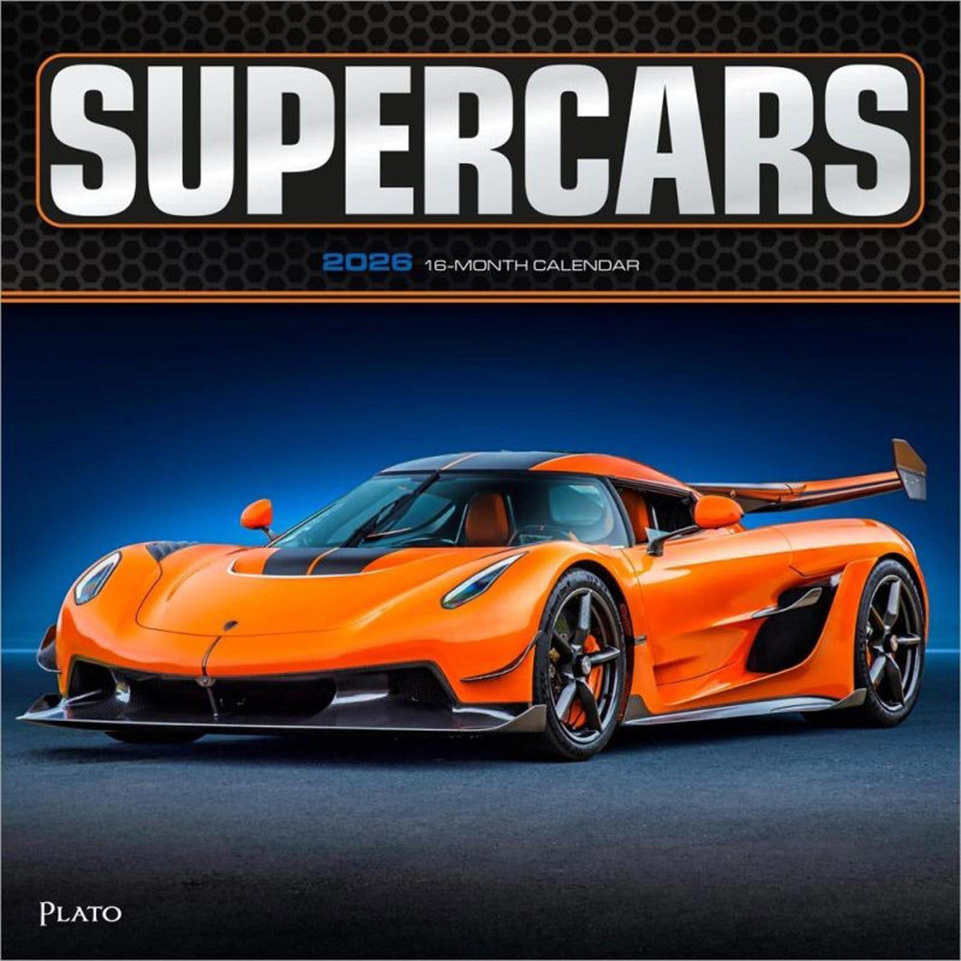 Browntrout Supercars 2026 12 x 12 Wall Calendar