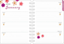 Load image into Gallery viewer, Amber Lotus Kira Cyan 2026 Weekly Planner Calendar
