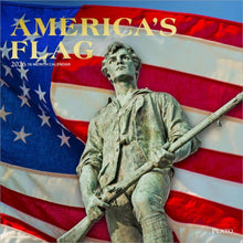 Load image into Gallery viewer, Browntrout America&#39;s Flag 2026 12 x 12 Wall Calendar
