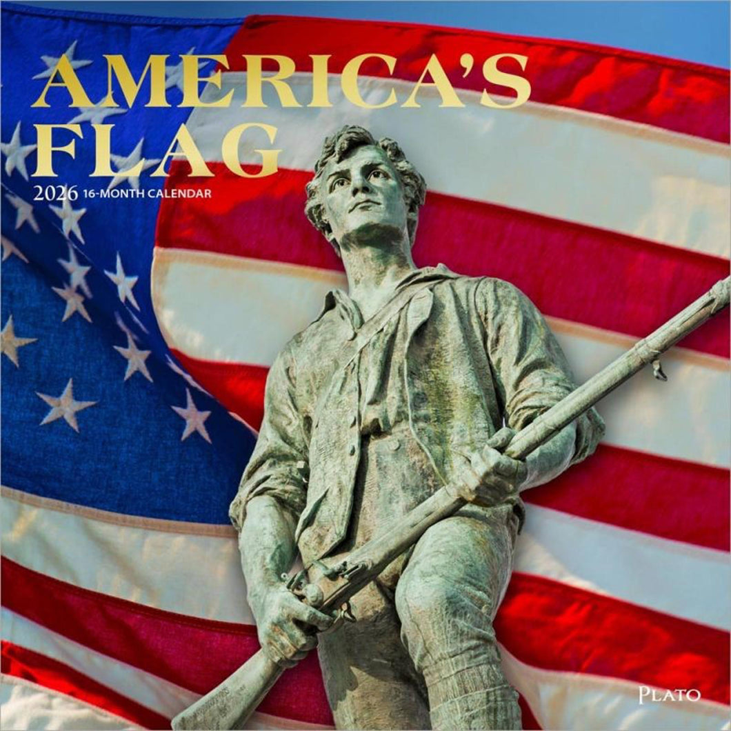 Browntrout America's Flag 2026 12 x 12 Wall Calendar