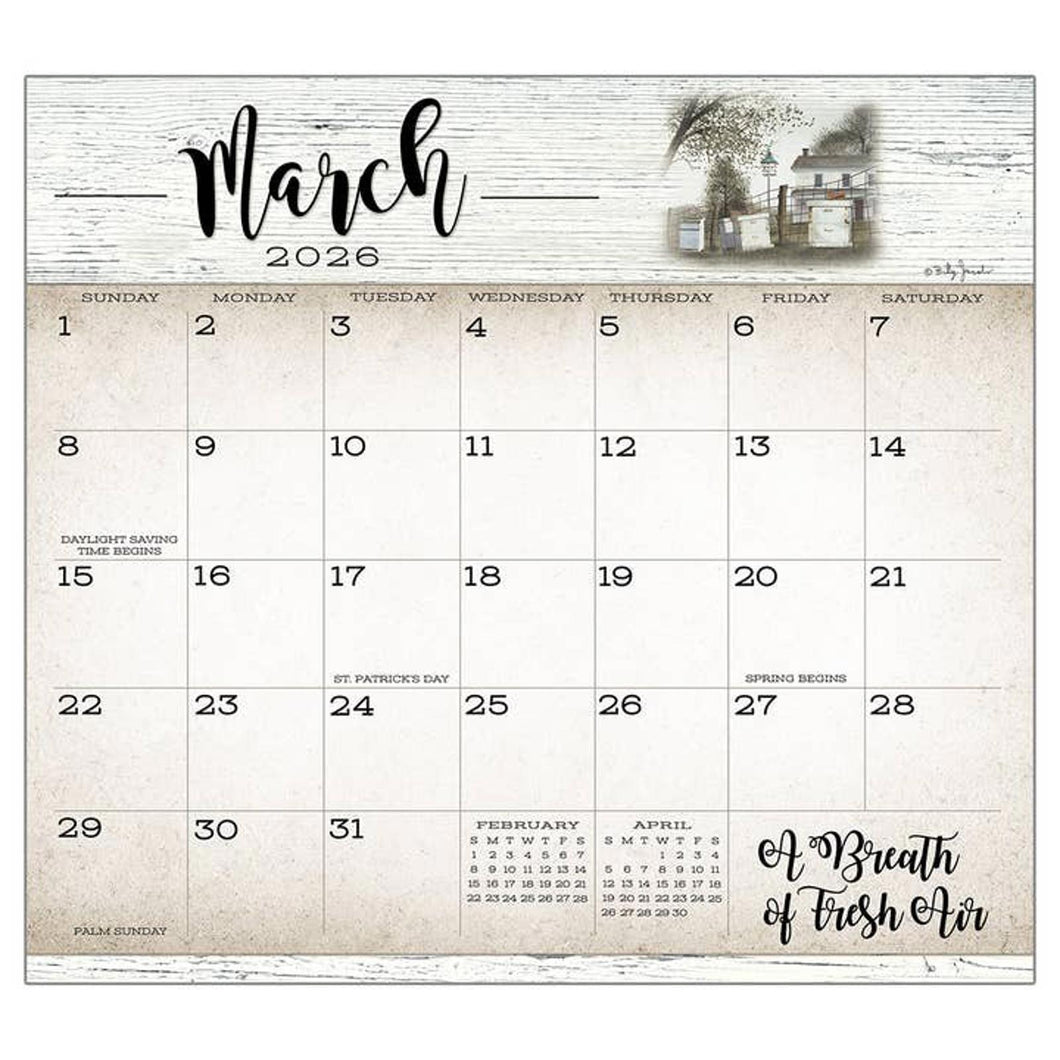 Legacy Farmhouse 2026 Magnetic Calendar Pad