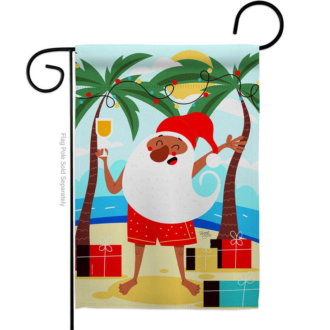 Two Group Flag Flag Santa Vacation Christmas July Garden House 2-Sided