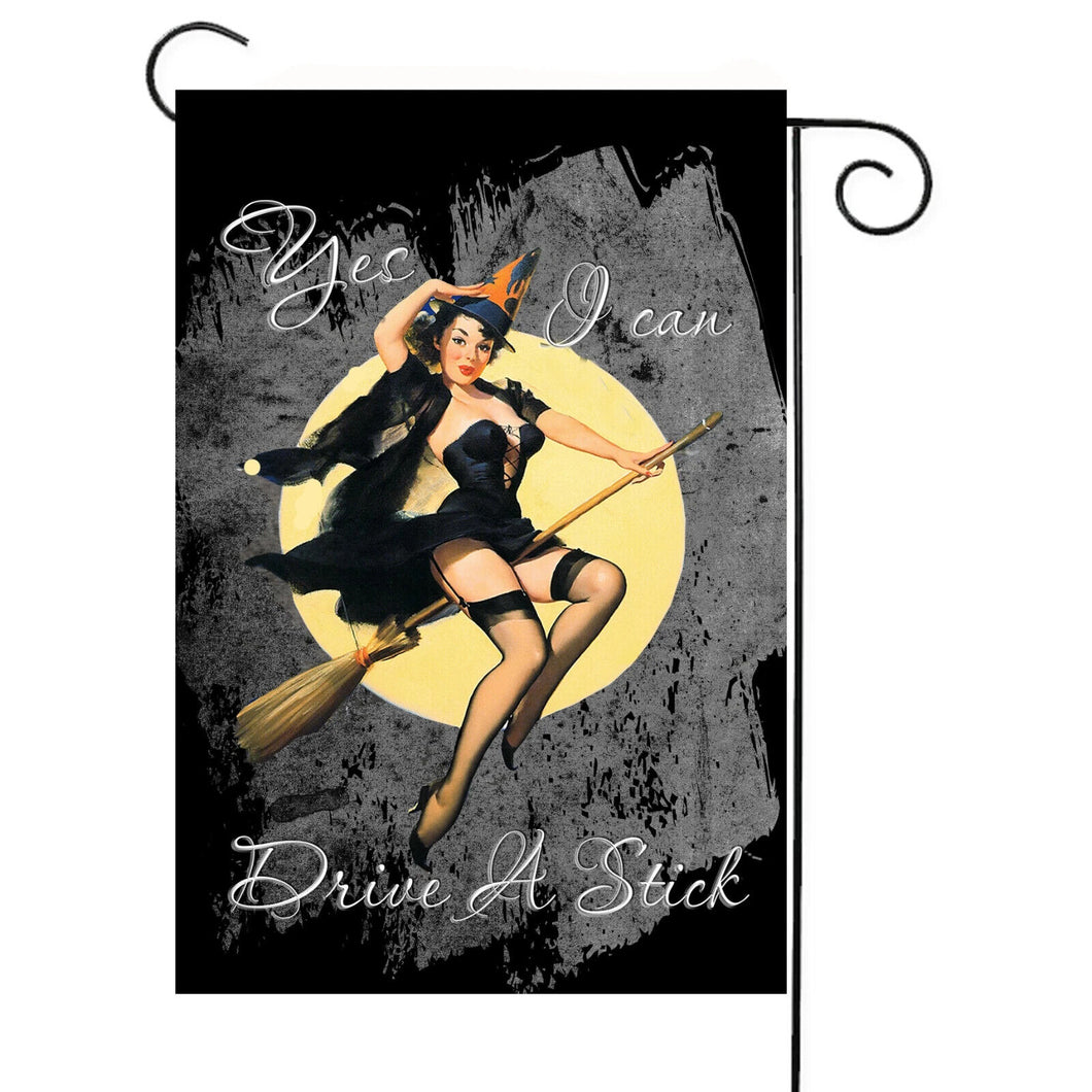 Flags Galore Sexy Witch Garden Flag  Halloween