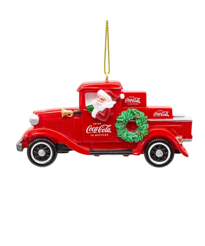 Coca-Cola® Santa Pick-Up Truck Ornament CC2231