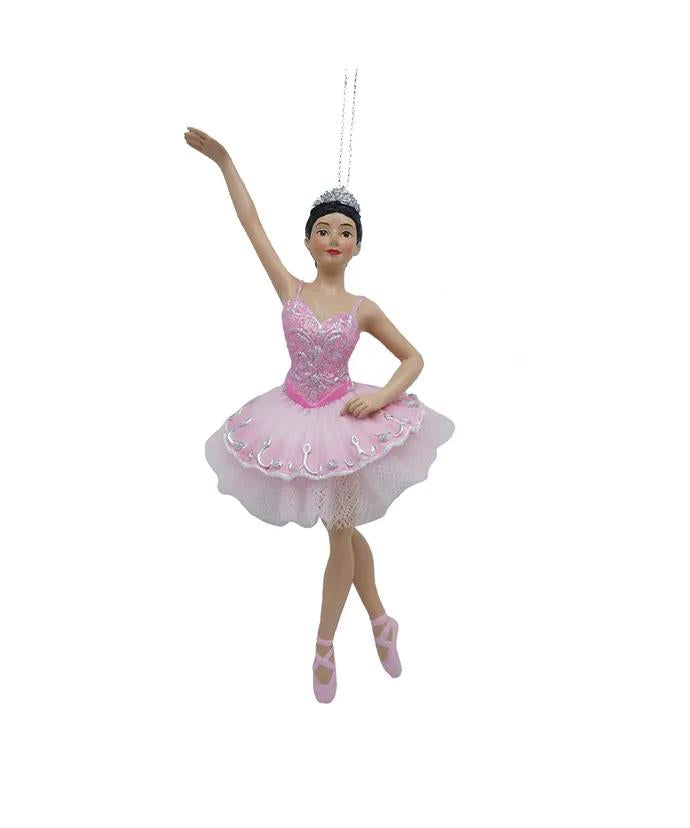 Pink Latina Ballerina Ornament E1002