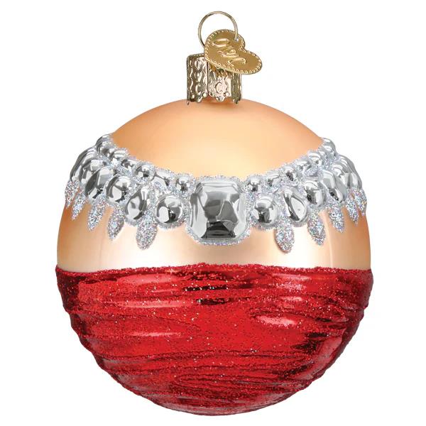 Old World Christmas Girl's Best Friend Round Ornament