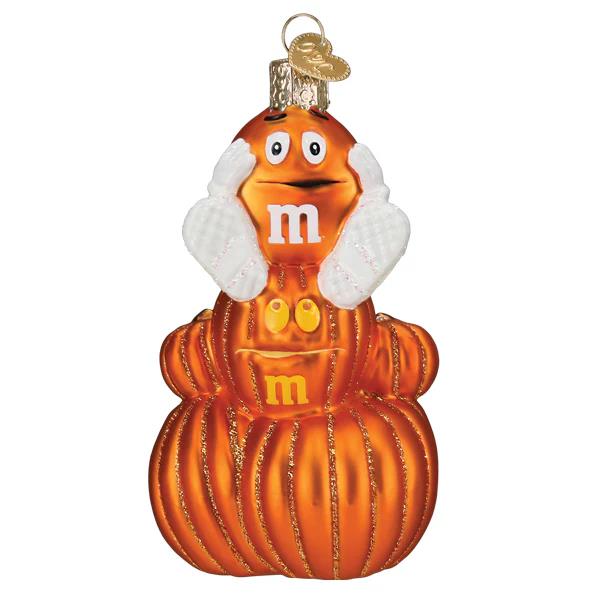 Old World Christmas M&M'S Orange Autumn Ornament
