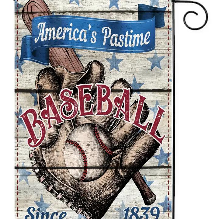 Flags Galore Baseball American Pastime Garden Flag