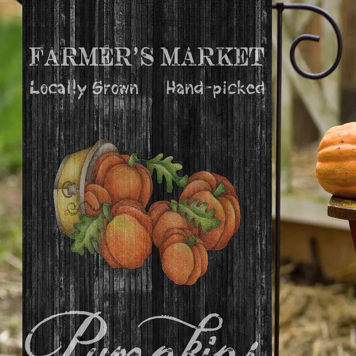 Flags Galore Farmer's Market Pumpkin Garden Flag