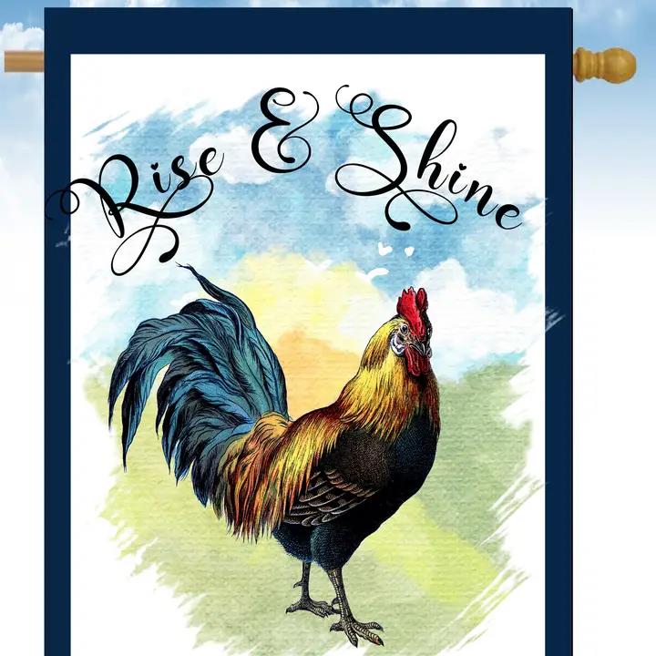 Flags Galore Rise and Shine House Flag