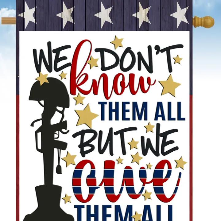 Flags Galore We Don't Know Them Gun & Boots House Flag
