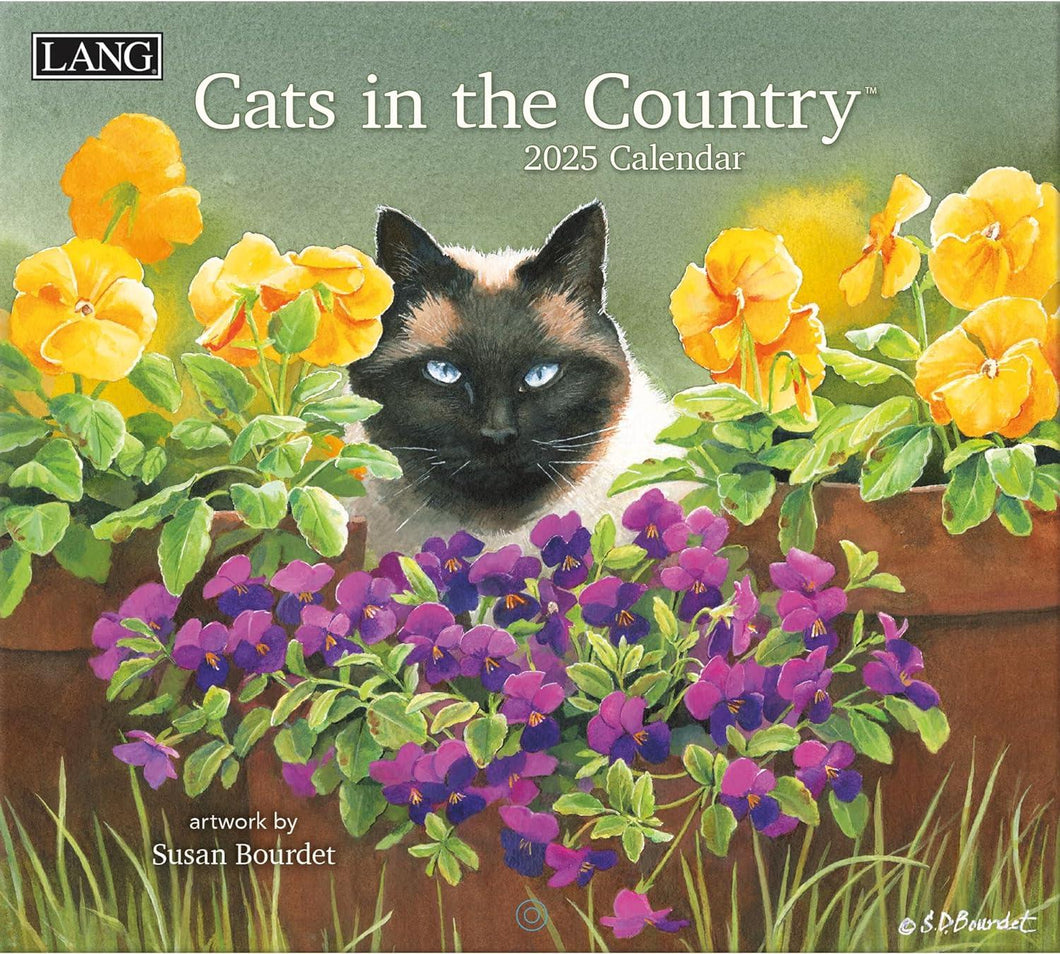 Lang Cats in The Country 2025 Wall Calendar