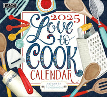 Load image into Gallery viewer, Lang Love To Cook 2025 Wall Calendar
