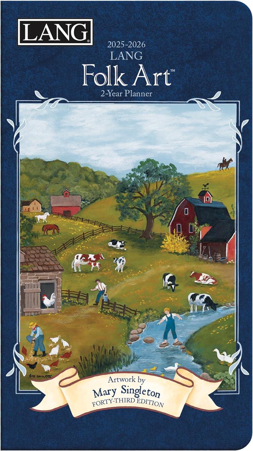 Lang Lang Folk Art 2025 2-Year Pocket Planner