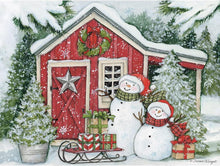 Load image into Gallery viewer, Lang Snowman&#39;s Farmhouse Pop-up Christmas Cards 8ct
