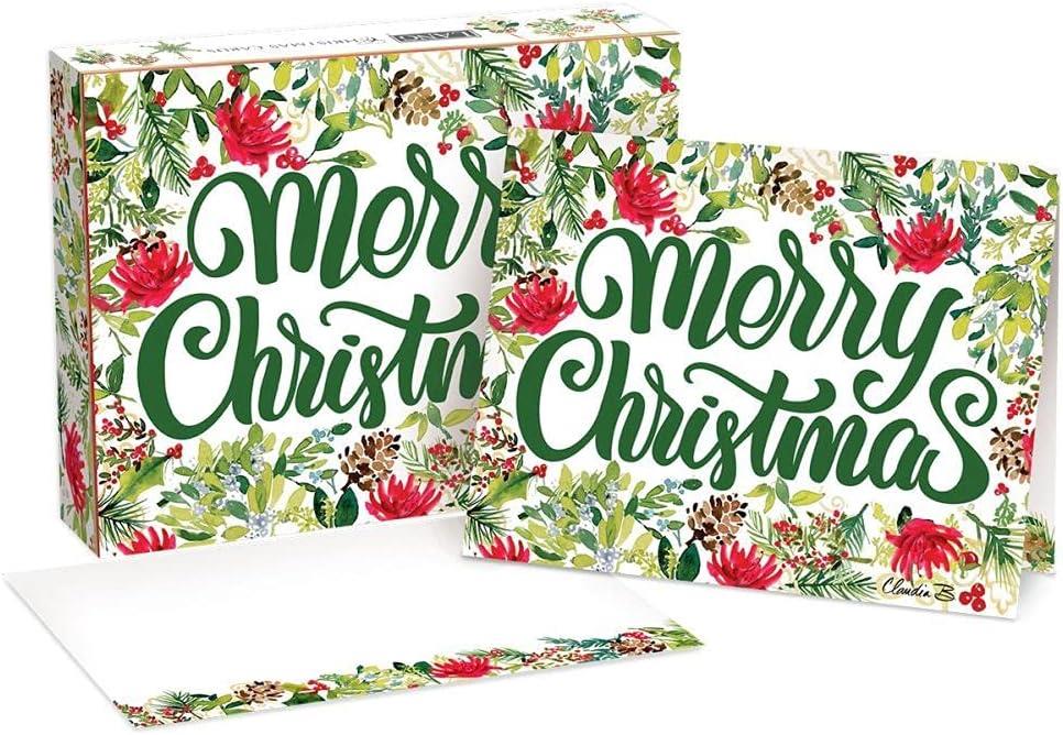 Lang Christmas Greens Boxed Christmas Cards 18ct