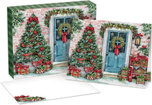 Load image into Gallery viewer, Lang Greenery Greetings Boxed Christmas Cards 18ct
