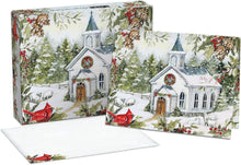 Load image into Gallery viewer, Lang The Lord Is My Shepherd Boxed Christmas Cards 18ct
