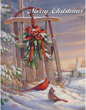 Load image into Gallery viewer, Lang Wintertime Cardinal Boxed Christmas Cards 18ct
