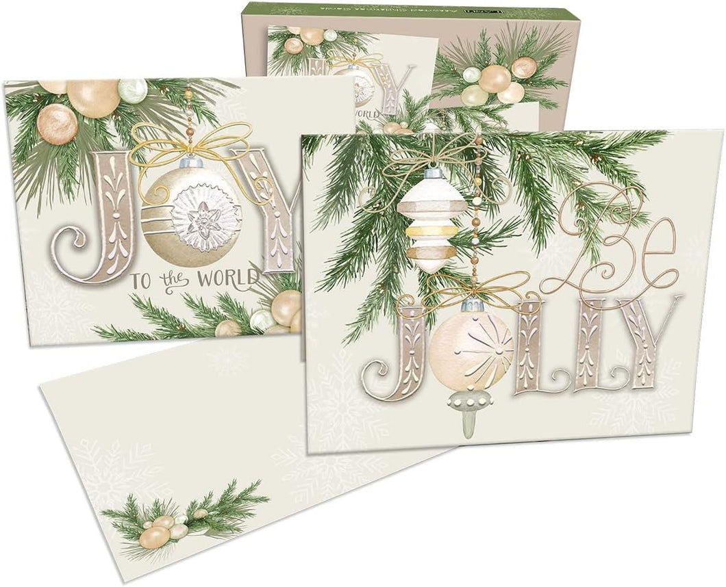 Lang Joyful & Jolly Assorted Boxed Christmas Cards 18ct
