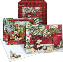 Load image into Gallery viewer, Lang Puppies &amp; Presents Assorted Boxed Christmas Cards 18ct
