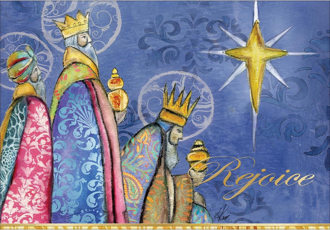 Lang We Three Kings Petite Christmas Card 12ct