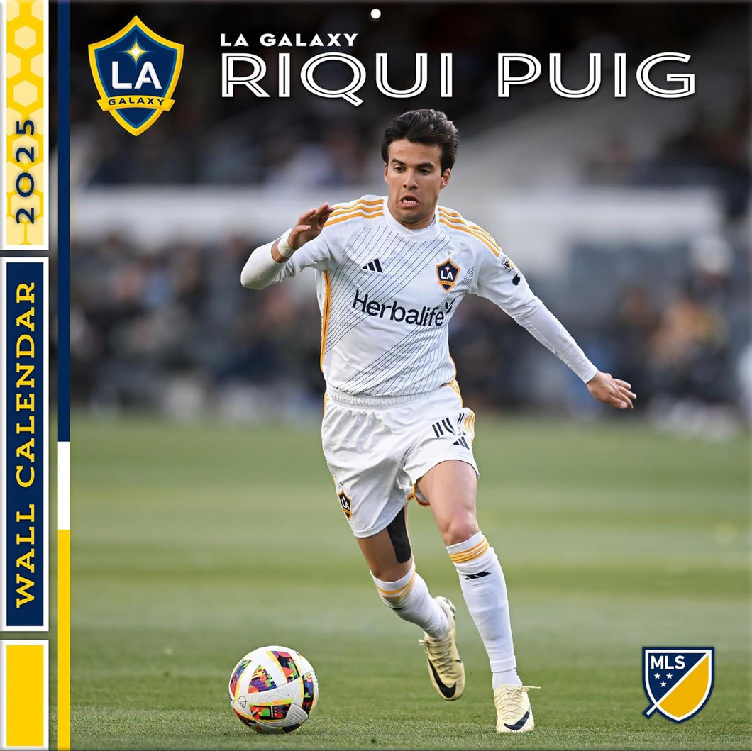 Turner La Galaxy Riqui Puig 2025 12x12 Player Wall Calendar