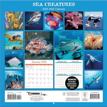 Load image into Gallery viewer, Turner Sea Creatures 12x12 Photo 2025 Wall Calendar
