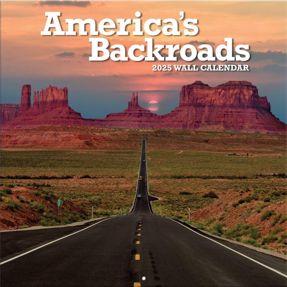 Turner America's Backroads 12x12 Photo 2025 Wall Calendar