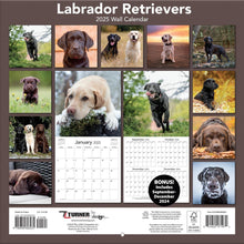 Load image into Gallery viewer, Turner Labrador Retrievers 12x12 Photo 2025 Wall Calendar
