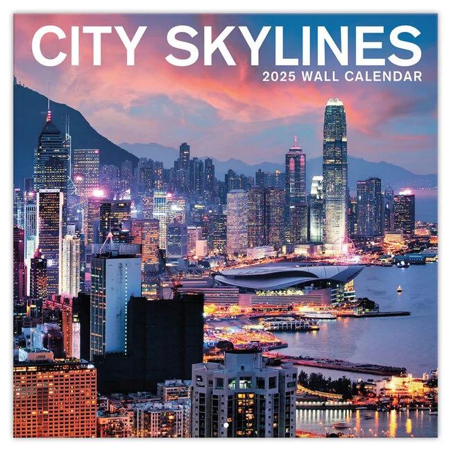 Turner City Skylines 12x12 Photo 2025 Wall Calendar