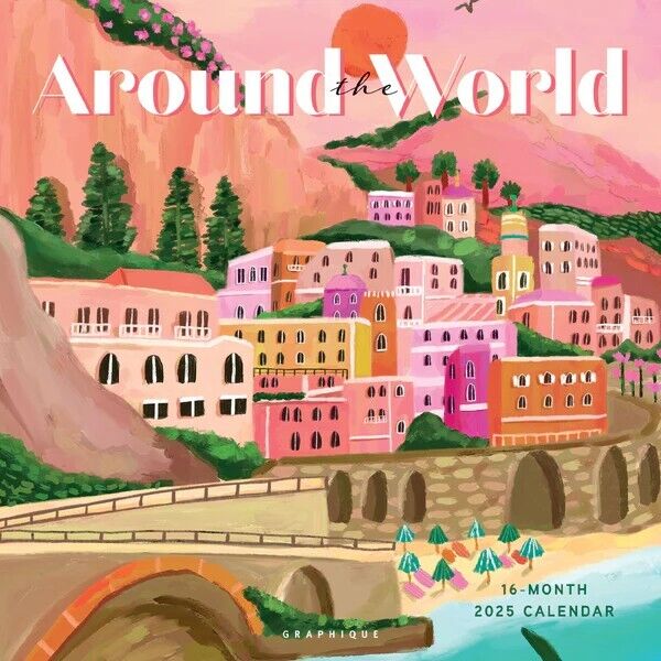 Graphique Around The World 2025 12 x 12 Wall Calendar