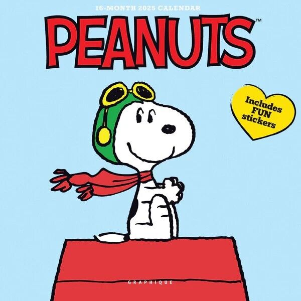 Graphique Peanuts...Happiness Is 2025 7 x 7 Mini Calendar
