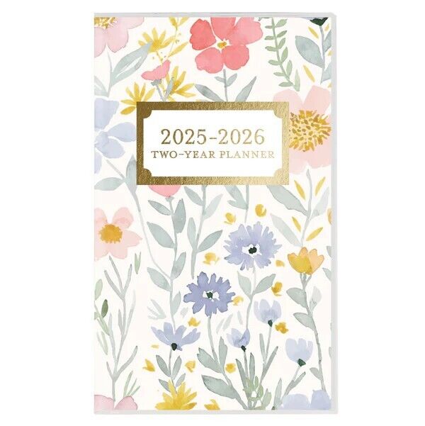 Graphique Happy Floral 2 Year 2025-2026 Pocket Planner