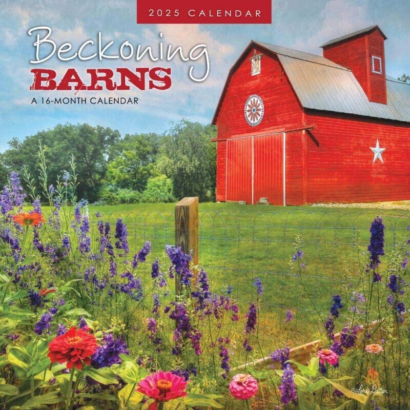 Browntrout Beckoning Barns 2025 12 x 12 Wall Calendar