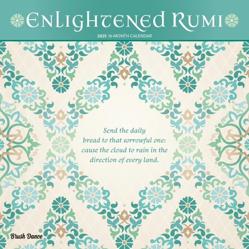 Browntrout Enlightened Rumi 2025 12 x 12 Wall Calendar