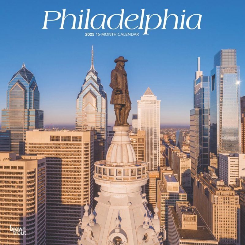 Browntrout Philadelphia 2025 12 x 12 Wall Calendar