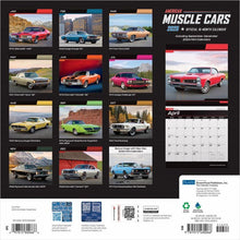 Load image into Gallery viewer, Browntrout American Muscle Cars OFFICIAL 2025 12 x 12 Wall Calendar
