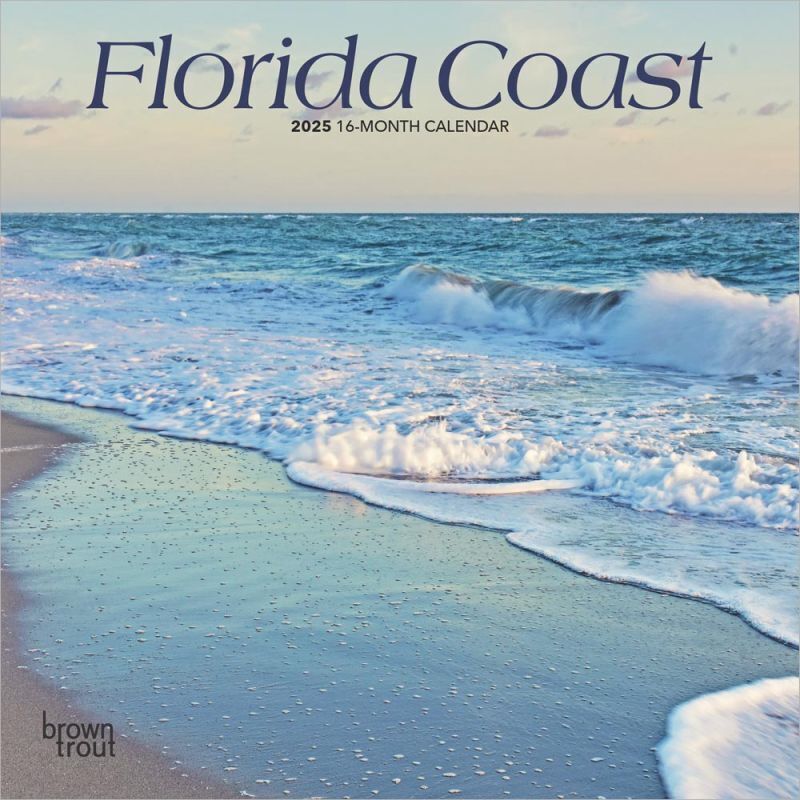 Browntrout Florida Coast 2025 7 x 7 Mini Calendar